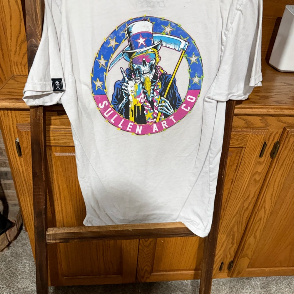 Sullen Art Co White Graphic Tee for Men